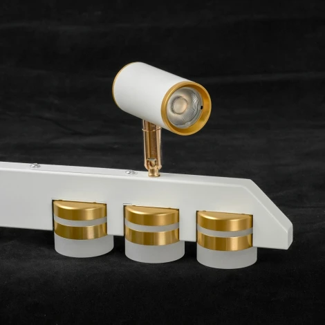 Подвесной светильник со спотами Lussole Gilbert LSP-7175 (LED, 220V, на тросе)