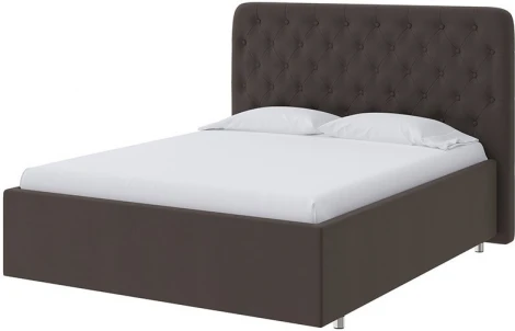 PROxSON Кровать Classic Large (Ткань: Велюр Forest 16 Коричневый) 80x200