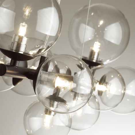 Подвесная люстра Odeon Light Tovi 4818/10 (220V, на тросе, шарики, молекулы)