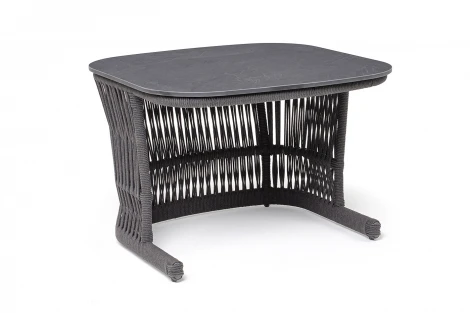 "Лугано" журнальный стол 76х76 H55 см из HPL, цвет "серый гранит" 4SIS арт.УТ-00009905