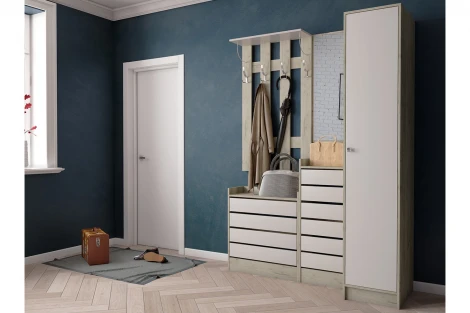 Обувница ТЭКС Ямайка ЯПТ-1, Дуб крафт серый, Кашемир