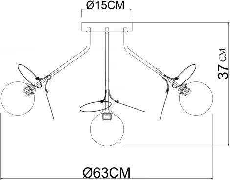 Потолочная люстра Arte Lamp Peacock A1369PL-7MD