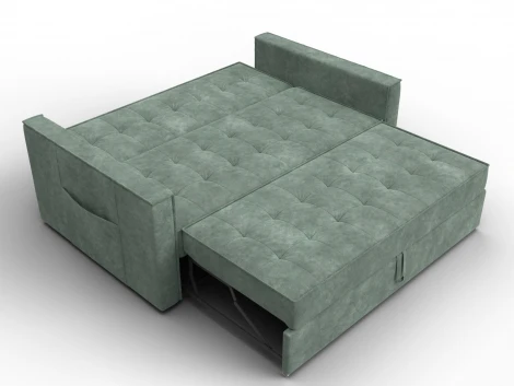 Диван прямой Лига-104 (140) (ЛДСП,Брус,Фанера,Велюр/Зеленый) Лига Диванов 134865