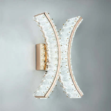 Бра светодиодное хрустальное с регулировкой цветовой температуры Modelux MODELUX ML.759.02 GD