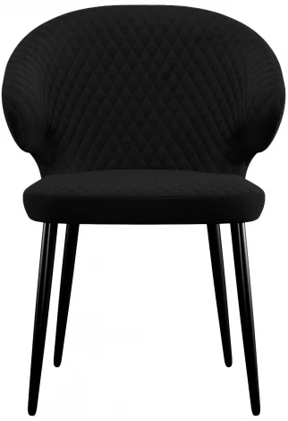 Стул DikLine 355 микровелюр К21 черный, ножки черные