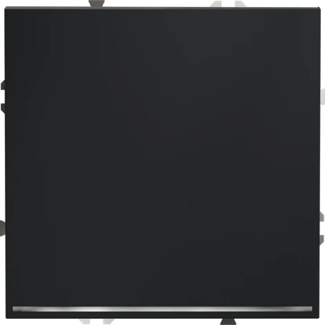 Проходной переключатель одноклавишный с подсветкой (графит) Voltum S70 VLS010407