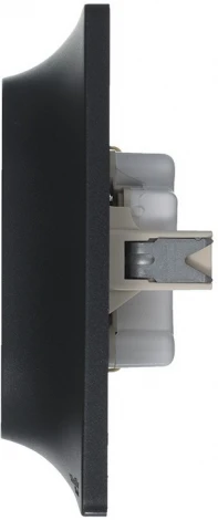 Розетка встраиваемая двойная с заземлением (антрацит) Systeme Electric Glossa GSL000724