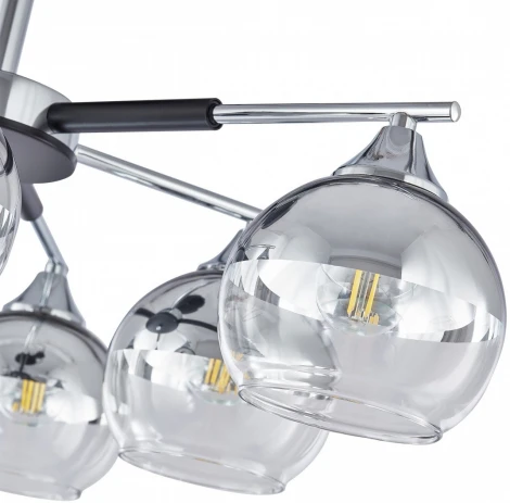 Потолочная люстра на штанге Arte Milano Napoli-9354 339354/8 CR+BK (220V)