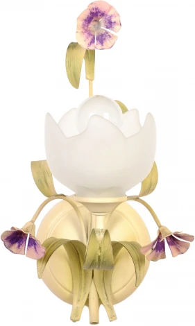 Бра 4349/A1 (220V, подсвечник, свеча, цветы, листья)