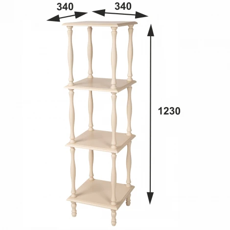 Этажерка П 8 слоновая кость от фабрики Mebelik