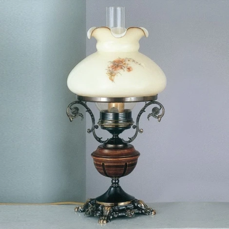 Интерьерная настольная лампа в виде керосиновой лампы P.2400G Reccagni Angelo 2400 P 2400G