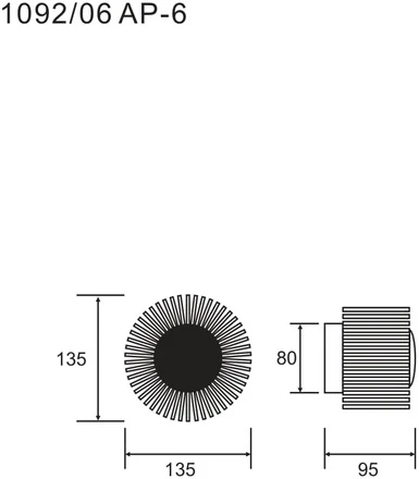 Настенный светильник Divinare Aurora 1092/06 AP-6 (LED, 220V, круглые)