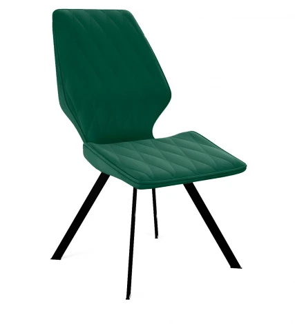 Стул DikLine 242M K13 изумруд, ножки черные арт.00-00079497