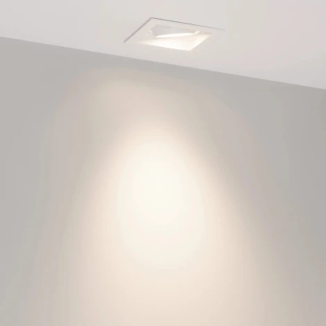 Встраиваемый светильник светодиодный MS-VORTEX-BUILT-S90x90-12W Day4000 (WH-WH, 40 deg, 230V) (Arlight, IP20 Металл) 057915