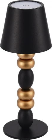 Настольная лампа ST Luce Ease SL1011.414.01 Черный, Золотистый/Черный LED 1*3W (220V, сенсорный выключатель)