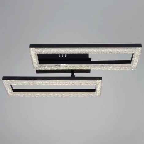 Потолочная люстра светодиодная с регулировкой цветовой температуры, яркости и ночным режимом Reluce 89560-0.3-02B BK