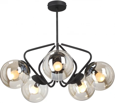 Потолочная люстра на штанге Vitaluce V4715-1/5PL (220V, шарики)