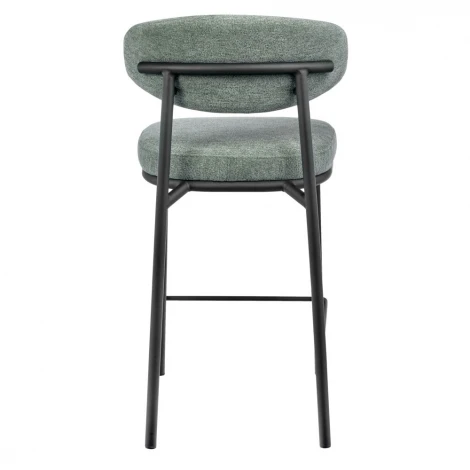 Стул полубарный Lucas 2 шалфей шенилл с чёрными ножками Bradex Home арт.FR 1025