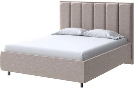 PROxSON Кровать Routa без основания (Ткань: Велюр Gratta 2 Латте) 160x190