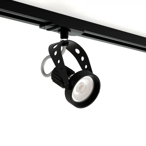 Трековый светильник однофазный 7W 220V Black RAUMBERG 8127Bk (круглые)