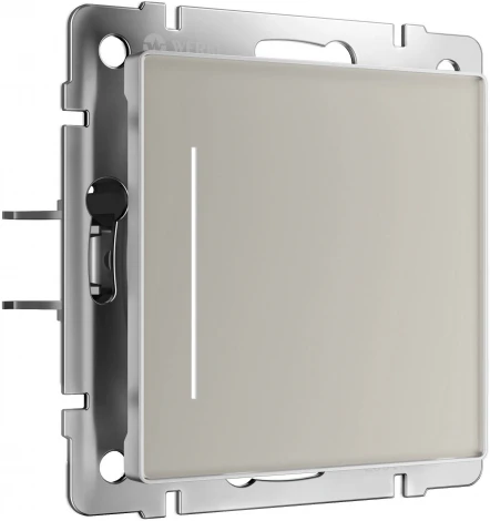 Сенсорный выключатель одноклавишный с подсветкой (дымчатый) Werkel W4512014