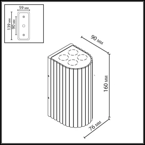 Архитектурная подсветка светодиодная Odeon Light Glenn 7127/14WL черный/металл IP54 LED 15W 10° 220V