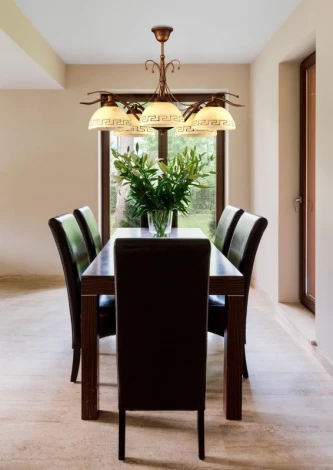 Потолочная люстра Lampex Greka 065/5 B+M