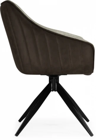 Стул на металлокаркасе Woodville Kansas brown / cream / black арт.15833