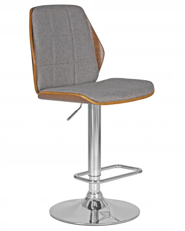 Стул барный DOBRIN PETER (серая ткань AAA 001)