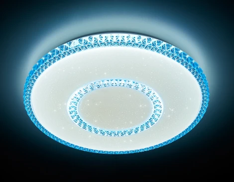 Потолочный светильник Ambrella Orbital Crystal F99 BL 96W D500