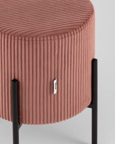 Пуф Stool Group Кейси велюр рельефный молочный арт.УТ000040011