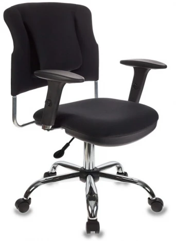 Кресло Бюрократ CH-323AXSN черный 26-28 крестовина металл хром