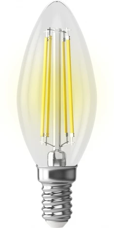 Лампочка светодиодная свеча прозрачная E14 7W 2800K Voltega Cangle E14 7W High CRI 7152