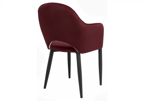 Обеденный стул на металлокаркасе Woodville Vener wine red 11704
