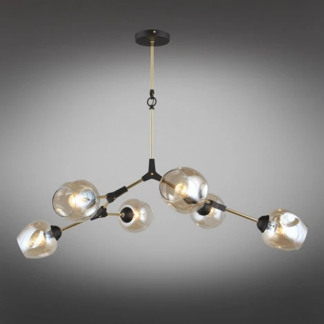 Подвесная люстра на штанге Omnilux 937 OML-93707-06 (220V, шарики)