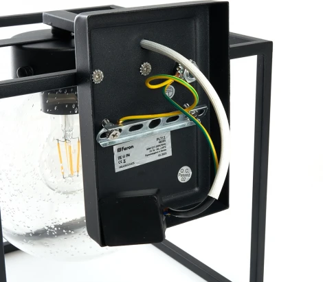 Настенный светильник Feron Прованс PL711 48385 60W E27 черный (220V, IP44)