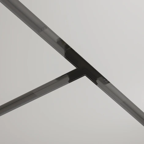 Т- образный коннектор встраиваемый, черный Maytoni Accessories for tracks Basity TRA172CT-12B