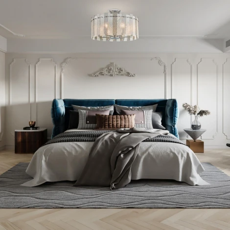 Потолочная люстра хрустальная на штанге Arte Milano Sorrento-2109 372109/6/80/500 CR (220V)