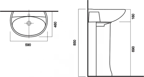 Раковина Sanita Виктория