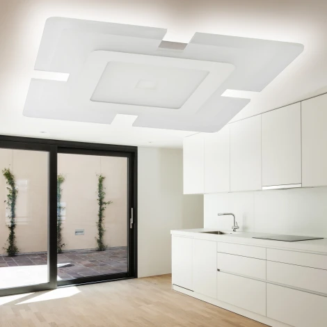 Потолочный светильник светодиодный с пультом регулировкой цветовой температуры и яркости ЭРА SPB-6 GEO 1 RC 60 (220V)