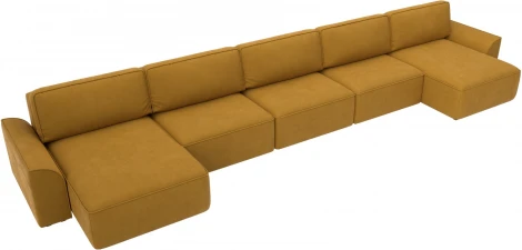 Диван п-образный Лига-048 НПБ МегаЛонг Лига Диванов (Велюр) арт.128319