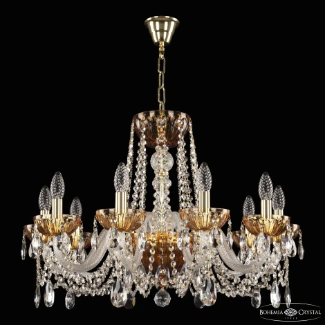 Подвесная люстра Bohemia 5402 5402/10/240 G Amber/M-1H