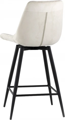 Стул полубарный Флекс с поворотным механизмом велюр бежевый Stool Group арт.УТ000040027