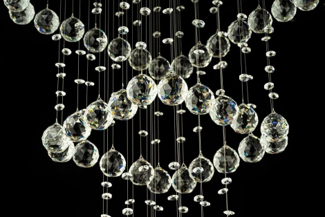 Потолочная хрустальная люстра на штанге Dio D'Arte Tesoro Nickel H 1.4.50.107 N (220V)