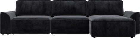 Диван угловой Лига-048 НПБ лонг Лига Диванов (Велюр) арт.128503