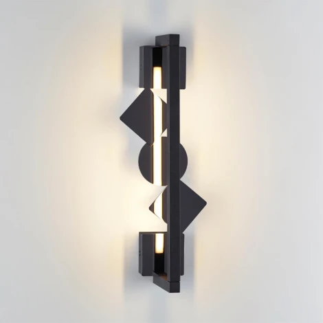 Настенный светильник Odeon Light Geos 6690/7WL черный/черн полиров/металл/акрил поворотный IP20 LED 7W 184Лм 3000K (220V)