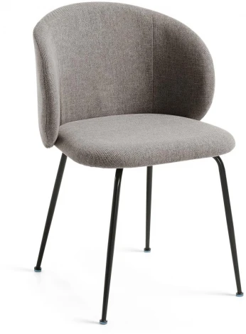 Обеденный стул La Forma (ex Julia Grup) Minna (Серый/ Сталь,Фанера,Пена)