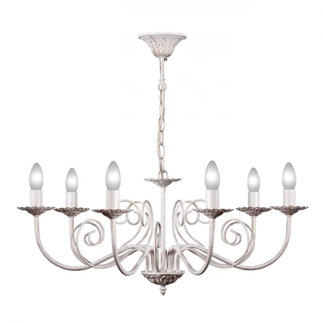 Люстра подвесная Day&Night, 6 ламп, белый с золотом