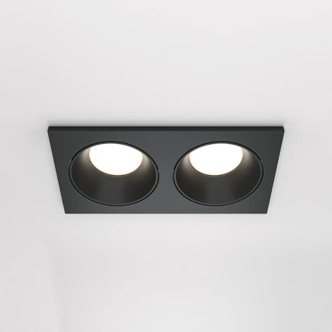 Встраиваемый светильник Zoom GU10 2x50Вт IP 65 Maytoni Technical DL033-2-02B (220V)