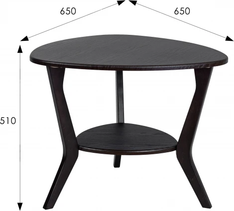 Стол журнальный BeautyStyle 15 венге/венге Mebelik арт.009315